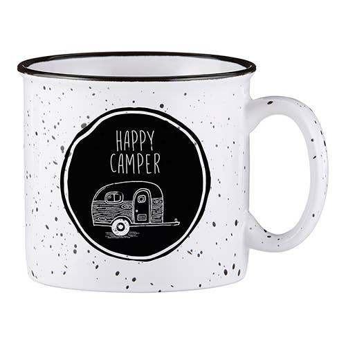 Adorable Happy Camper Camping Coffee Mug –