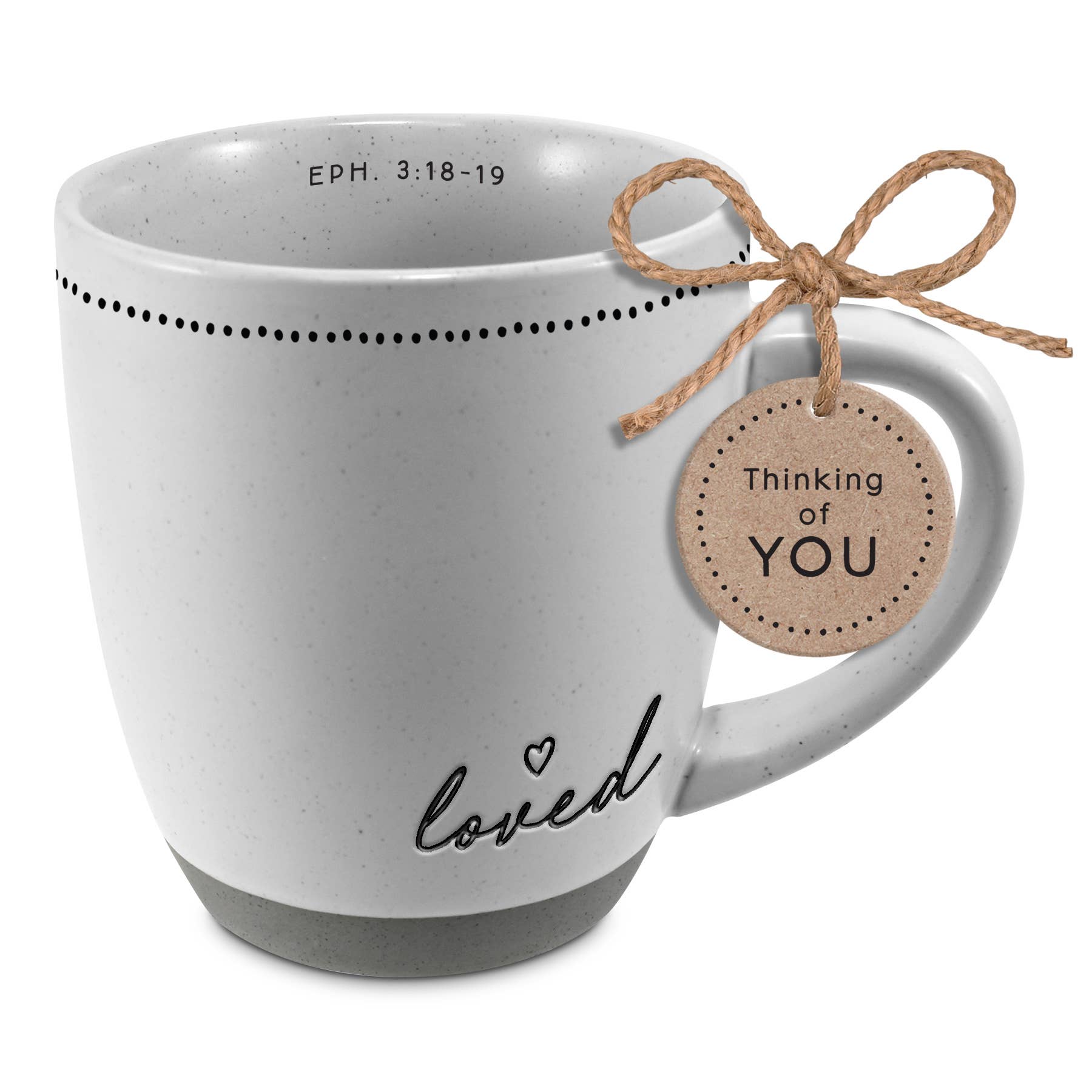 Sheffield Home LOVE ❤ Travel Coffee Mug/Lid Ceramic Scripture 16 oz.