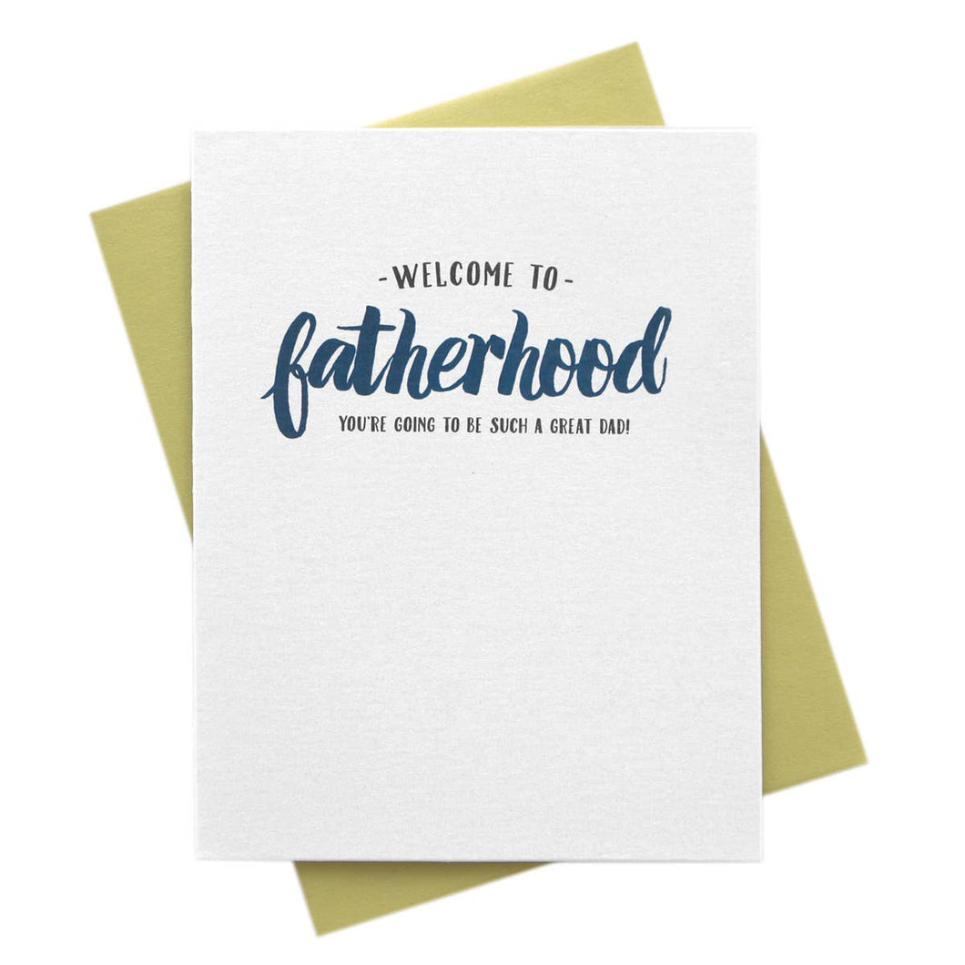 Welcome to Fatherhood New Dad Card