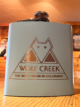 Load image into Gallery viewer, Wolf Creek Most Snow Powder Coated Flask
