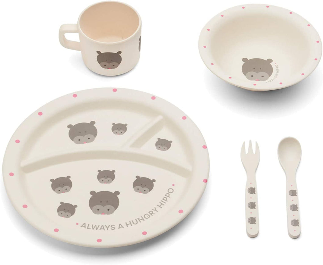 Red Rover Dinner Set - Hippo 5 Pc