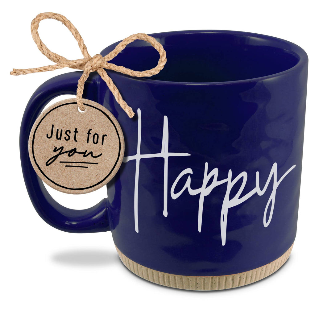 Happy 16oz Blue Mug Travel Mug