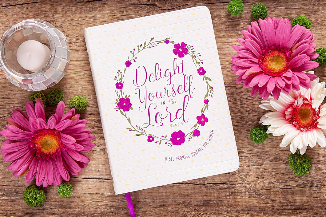 Delight Yourself in the Lord (faux leather journal)