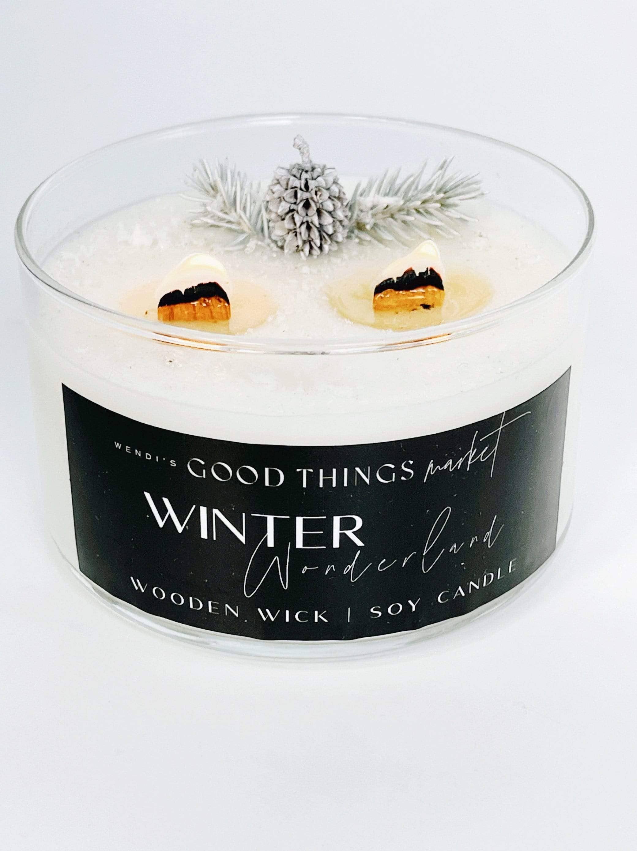 Winter Wonderland Wooden Wick Soy Candle – Willow Mountain Limited