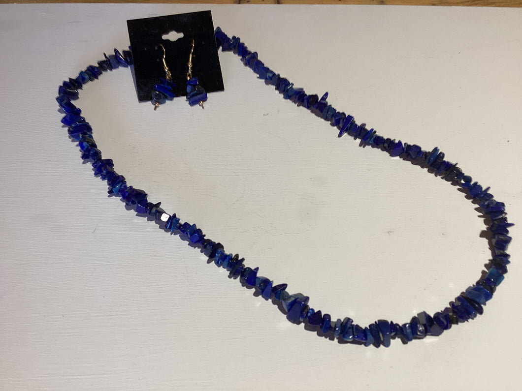 2w102 Lapis Necklace and Earrings