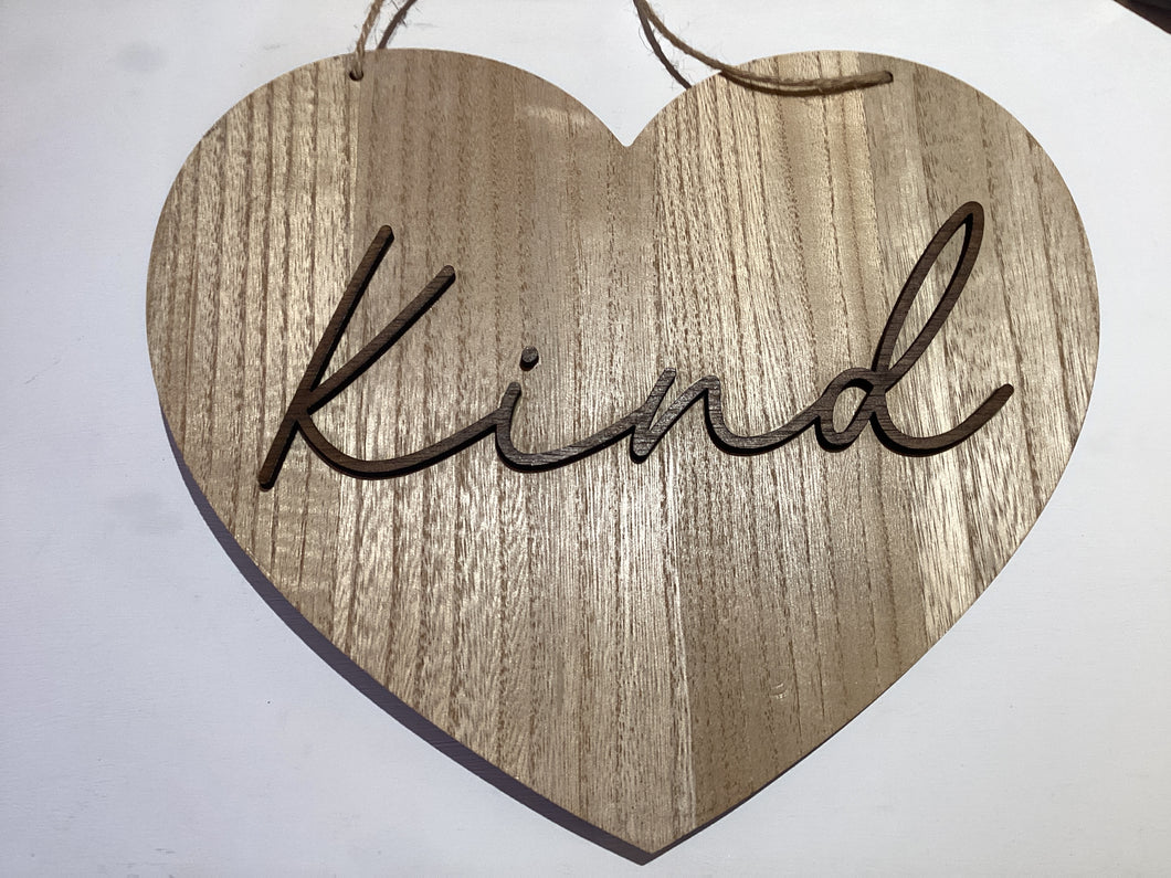 Kind Heart/Chalkboard Hanging