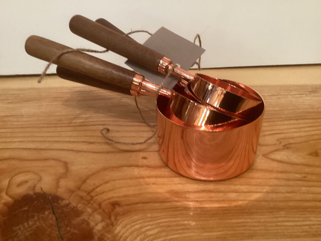 Copper Rose Gold Measuring Cups
